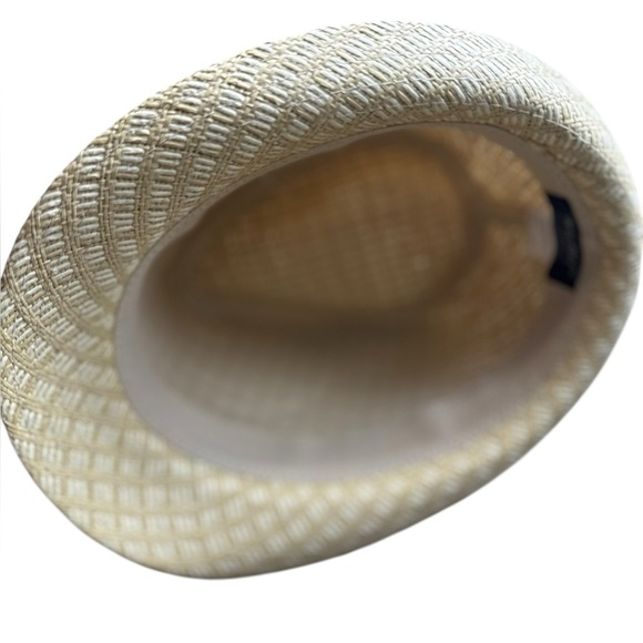 Milani 100% Straw Fedora Natural Hat Small Medium - Picture 10 of 14